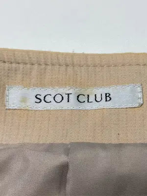 SCOT CLUB/ノーカラージャケット/ジャケット/アウター/ベージュ