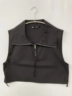 ZARA/ザラ/ベスト/トップス/ブラック/USA M
