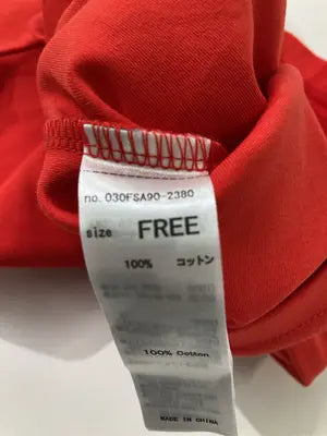 SLY/スライ/Tシャツ/カットソー/トップス/レッド/FREE