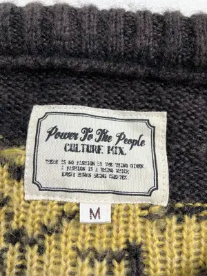 POWER TO THE PEOPLE/パワートゥザピープル/ニット/セーター/トップス/ブラウン/M