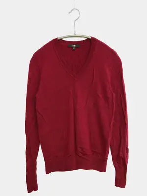 UNIQLO/ユニクロ/ニット/セーター/トップス/レッド/S