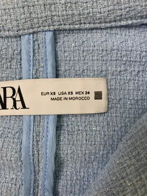 ZARA/ザラ/セットアップ/ジャケット/アウター/スカイブルー/XS