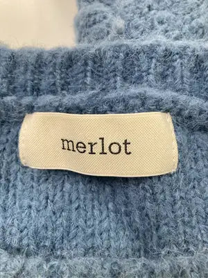 merlot/メルロー/ニット/セーター/トップス/スカイブルー