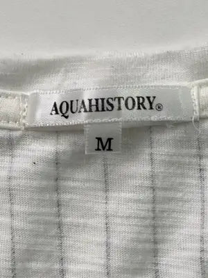AQUAHISTORY/Tシャツ/カットソー/トップス/ホワイト/M