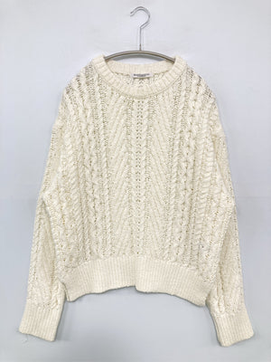 BEAUTY&YOUTH/ビューティーアンドユース/ニット/セーター/トップス/ホワイト