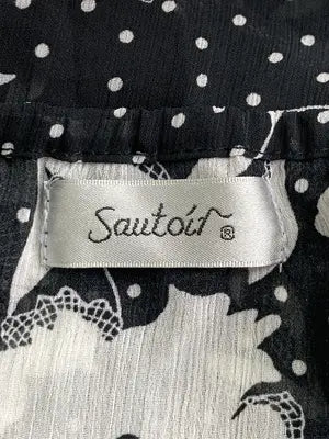Sautoir/Tシャツ/カットソー/トップス/ブラック/M-L
