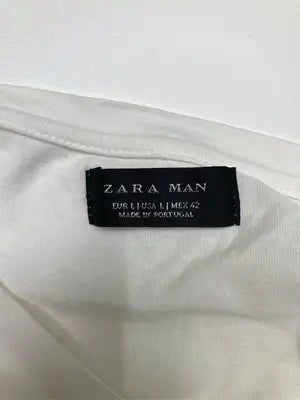 ZARA MAN/ザラマン/Tシャツ/カットソー/トップス/ホワイト/EUR L