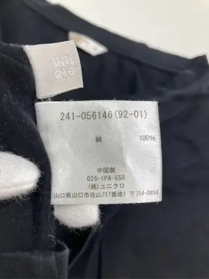 UNIQLO/ユニクロ/Tシャツ/カットソー/トップス/ブラック/M