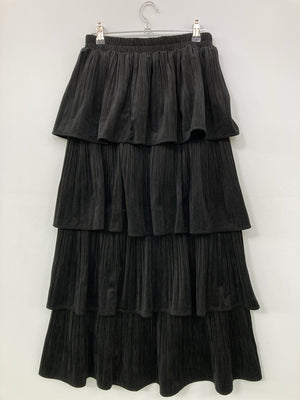 Meridian/メリディアン/ロングスカート/スカート/ブラック