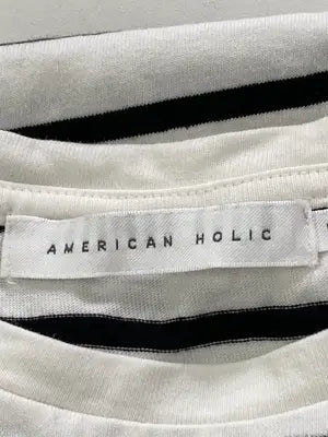 AMERICAN HOLIC/アメリカンホリック/Tシャツ/カットソー/トップス/ホワイト/L