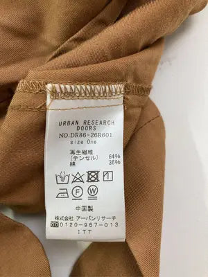 URBAN RESEARCH DOORS/アーバンリサーチドアーズ/ジャンパースカート/ワンピース/ドレス/ブラウン/One