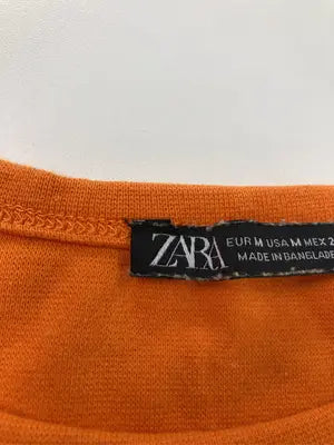 ZARA/ザラ/Tシャツ/カットソー/トップス/オレンジ/M