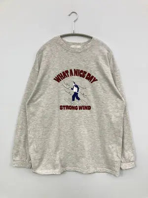 MUHE'T/ミュエータ/Tシャツ/カットソー/トップス/グレー/LL