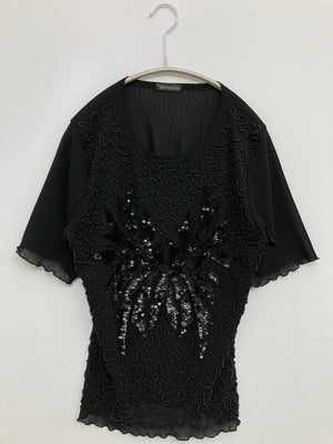 Variation/シャツ/ブラウス/トップス/ブラック/M-L