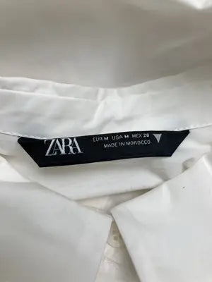 ZARA/ザラ/シャツ/ブラウス/トップス/ホワイト/USA M