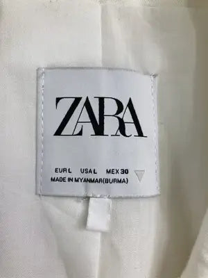 ZARA/ザラ/テーラードジャケット/ジャケット/アウター/ホワイト/EUR L/USA L/MEX 30