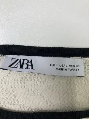 ZARA/ザラ/Tシャツ/カットソー/トップス/ブラック/EUR L