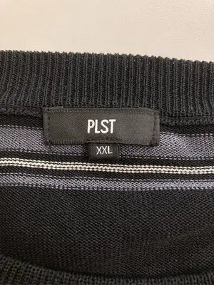 PLST/プラステ/Tシャツ/カットソー/トップス/ブラック/XXL