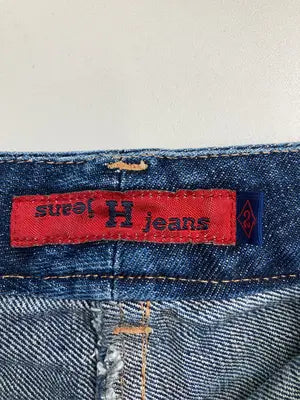 H jeans/ミモレ/半端丈スカート/スカート/ブルー/2