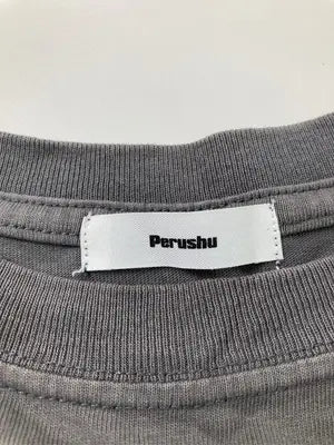 Perushu/ペルーシュ/Tシャツ/カットソー/トップス/グレー/S