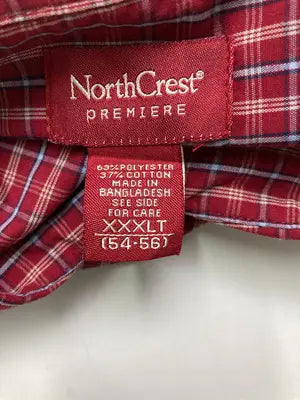NorthCrest/シャツ/ブラウス/トップス/レッド/XXXLT