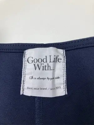 good life with.../Tシャツ/カットソー/トップス/ネイビー/0