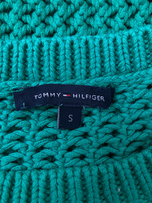 TOMMY HILFIGER/トミーヒルフィガー/ニット/セーター/トップス/グリーン/S