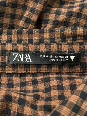 ZARA/ザラ/シャツワンピース/ワンピース/ドレス/ブラウン/M