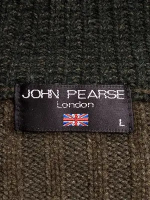 JOHN PEARSE/ニット/セーター/トップス/カーキ/L