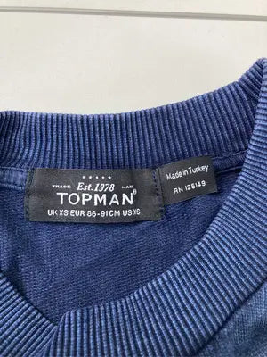 TOPMAN/スウェット/トップス/ブルー/UK XS