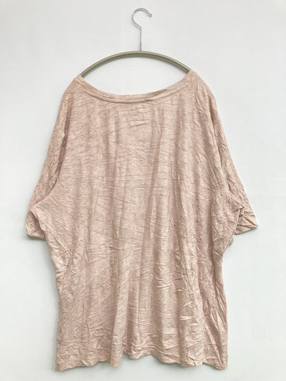 NINE WEST/ナインウエスト/Tシャツ/カットソー/トップス/ベージュ/2X