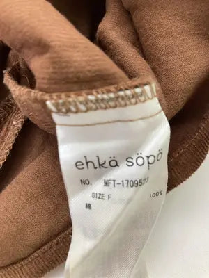 ehka sopo/エヘカソポ/シャツ/ブラウス/トップス/ブラウン/F
