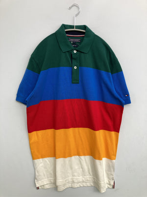 TOMMY HILFIGER/トミーヒルフィガー/ポロシャツ/トップス/グリーン/M