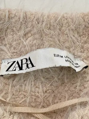 ZARA/ザラ/ニット/セーター/トップス/ベージュ/USA M