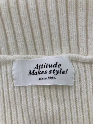 Attitude makes style!/アティチュードメイクススタイル/ニット/セーター/トップス/アイボリー/F