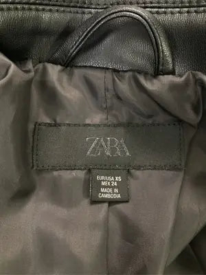 ZARA/ザラ/レザージャケット/ジャケット/アウター/ブラック/XS