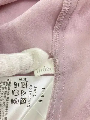 index/インデックス/シャツ/ブラウス/トップス/ピンク/M
