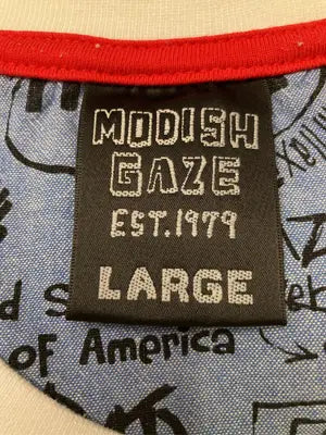 MODISH GAZE/Tシャツ/カットソー/トップス/ホワイト/L