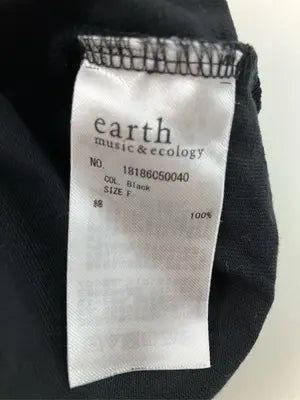 earth music&ecology/アースミュージックアンドエコロジー/Tシャツ/カットソー/トップス/ブラック/F