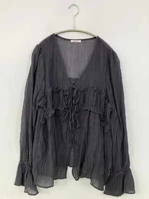 mily bilet/シャツ/ブラウス/トップス/ブラック/XL
