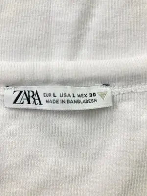 ZARA/ザラ/Tシャツ/カットソー/トップス/ホワイト/EUR L/USA L/MEX 30