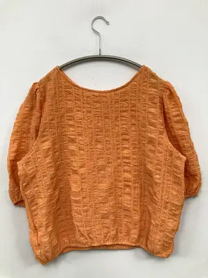 LAUIR/ラウアー/シャツ/ブラウス/トップス/オレンジ/L