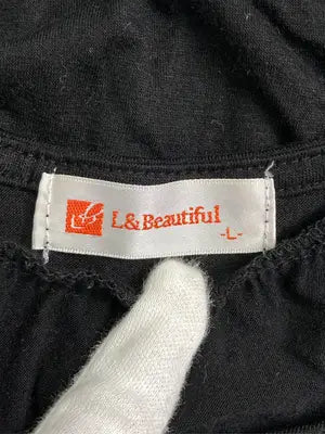 L&Beautiful/Tシャツ/カットソー/トップス/ブラック/L
