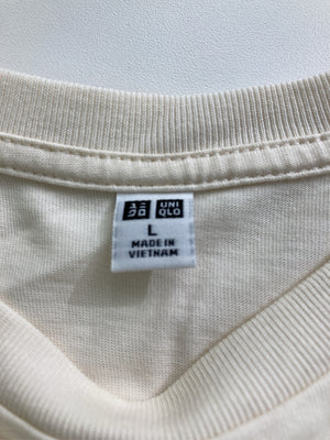 UNIQLO/ユニクロ/Tシャツ/カットソー/トップス/ホワイト/L