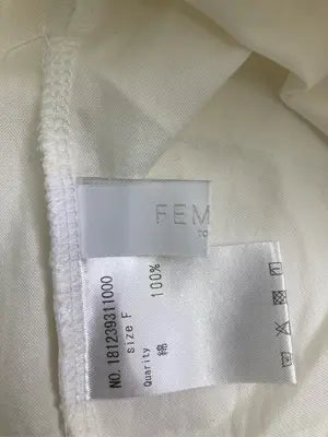 FEMIND/シャツワンピース/ワンピース/ドレス/ホワイト/F