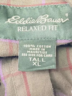 Eddie Bauer/エディーバウアー/シャツ/ブラウス/トップス/ブラウン/TALL XL