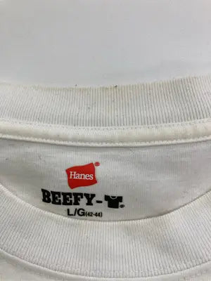 Hanes/ヘインズ/Tシャツ/カットソー/トップス/ホワイト/L