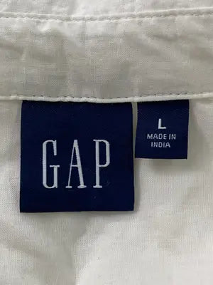 GAP/ギャップ/シャツワンピース/ワンピース/ドレス/ホワイト/L
