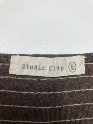 studio CLIP/スタジオクリップ/Tシャツ/カットソー/トップス/ブラウン