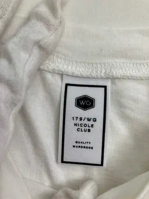NICOLE CLUB/ニコルクラブ/Tシャツ/カットソー/トップス/ホワイト/FREE